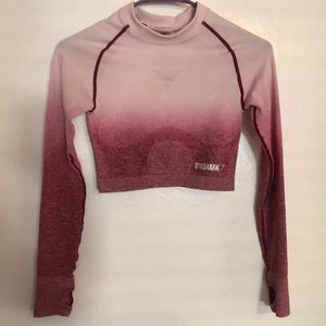 Gymshark ombré seamless top